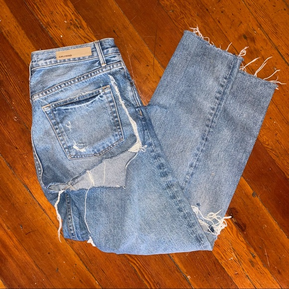 Revolve Grlfriend Jeans Thigh Tear Ripped Jeans - Picture 4 of 6